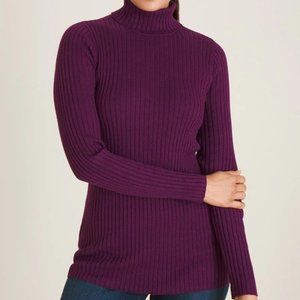 Ribbed Turtleneck Sweater